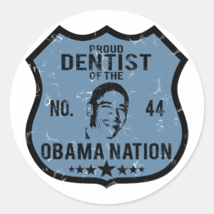 Dentist Obama Nation Classic Round Sticker