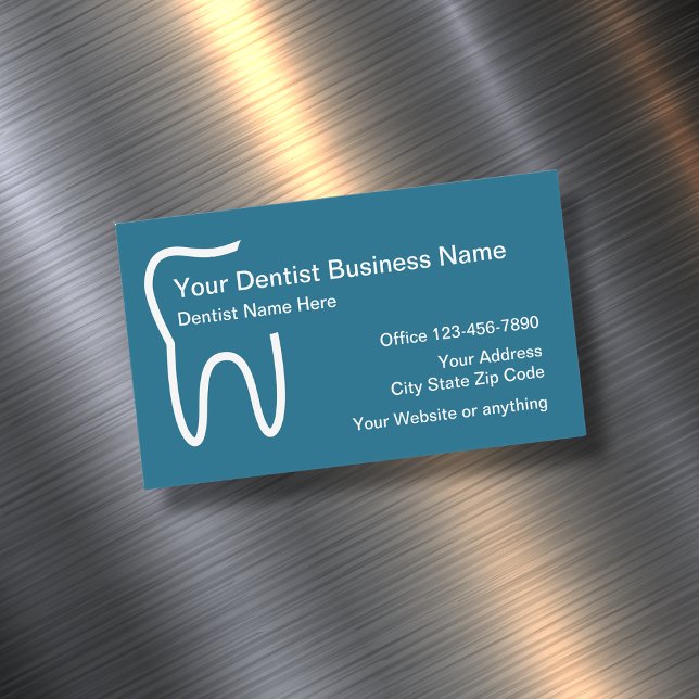 Dentist Office Business Card Magnets (Creator Uploaded)