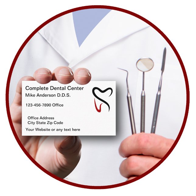 Dentist Office Custom Business Cards Template (Creator Uploaded)