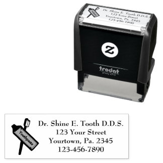 Dentist Office Custom Self- Inking Rubber Stamp