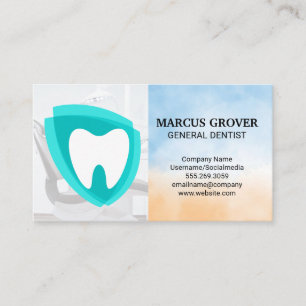 Dentist Office   Dental Health Logo Business Card