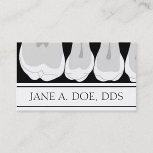 Dentist Office Dental Teeth X-Ray Illustration Business Card