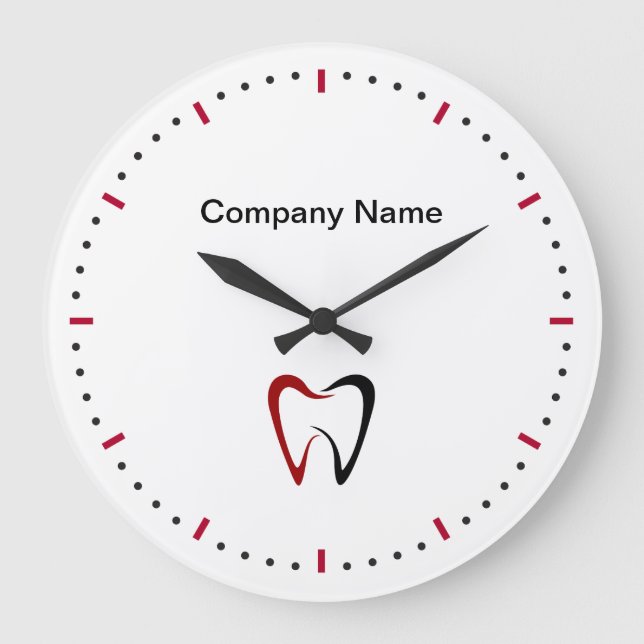 Dentist Office Logo Wall Clocks Template (Front)