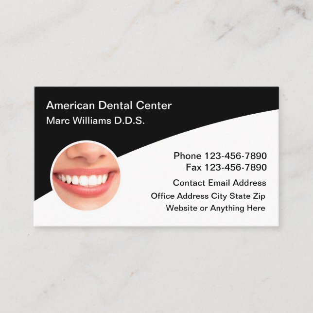 Dentist Office Modern Appointment Cards (Front)