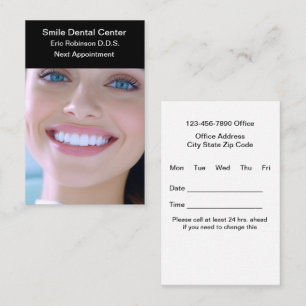Dentist Office Modern Appointment Cards