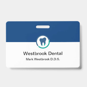 Dentist Office Modern Staff Name Badges ID Badge
