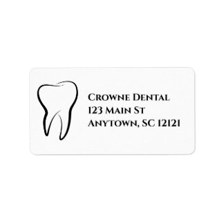 Dentist Office Return Address Labels Personalized