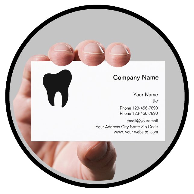 Dentist Office Simple Design Business Card (Creator Uploaded)