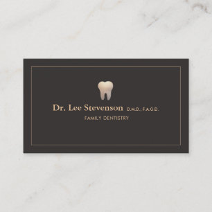Dentist Office Tooth Logo Business Card