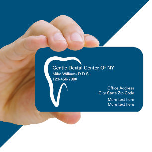 Dentist Office Tooth Symbol Business Card Template