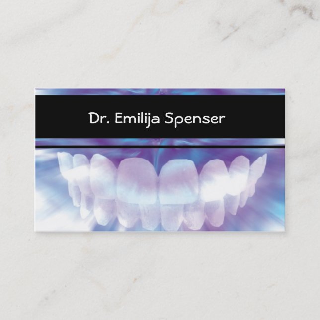 Dentist Original Teeth Smile Design Business Card (Front)