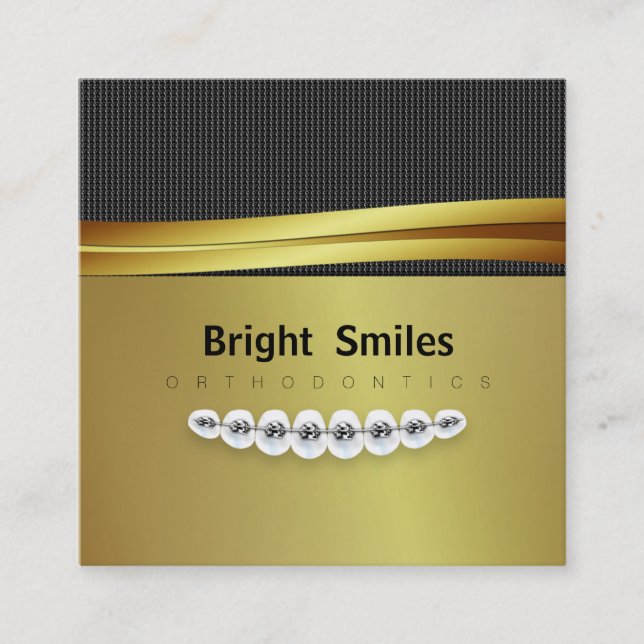 Dentist Orthodontist Business Card (Front)