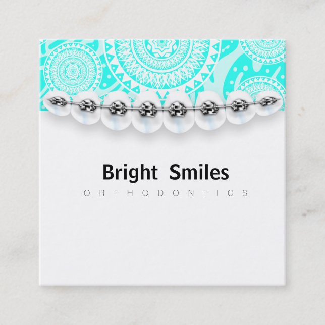 Dentist Orthodontist Business Card (Front)