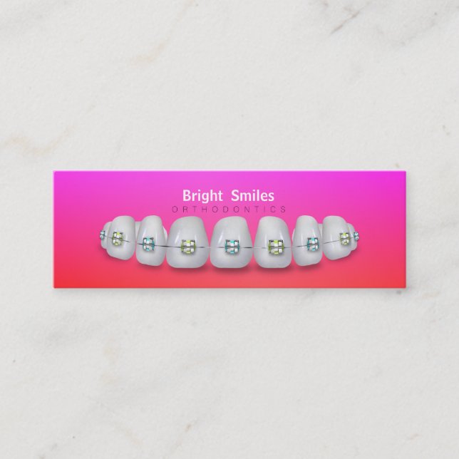 Dentist Orthodontist Business Card (Front)