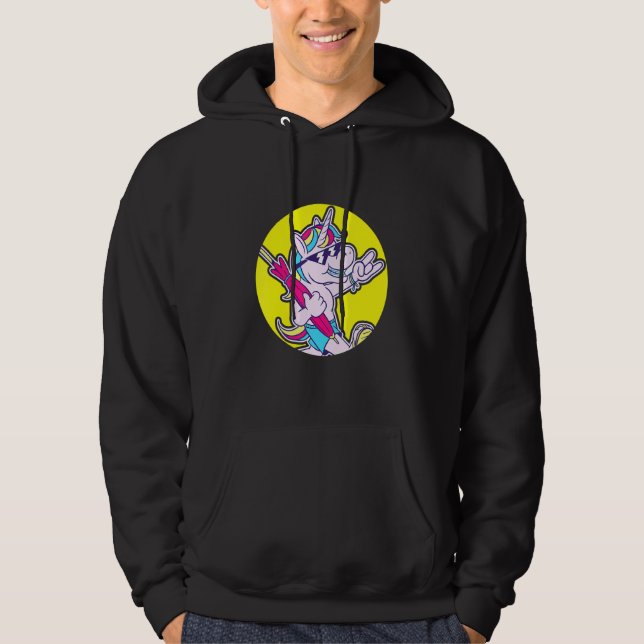 Dentist Orthodontist Unicorn Braces Hoodie (Front)