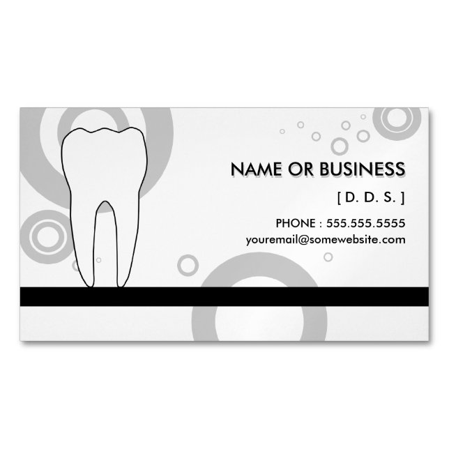 Dentist Os Magnetic Magnetic Business Card (Front)