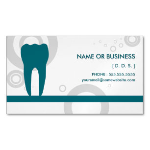 Dentist Os Magnetic Magnetic Business Card