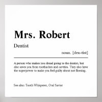 Dentist Personalised Gift