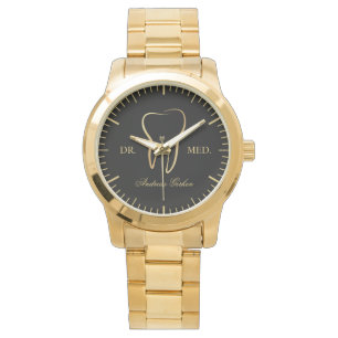 dentist personalized with name & title watch