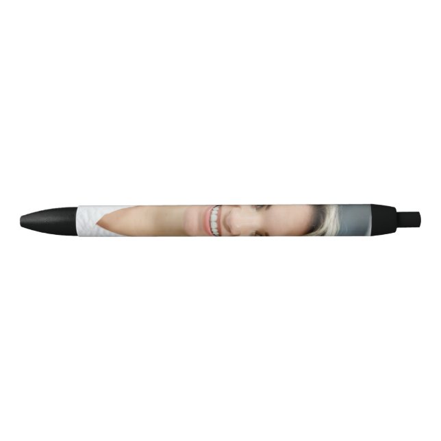 Dentist Photo Customize Personalize Black Ink Pen (Front)