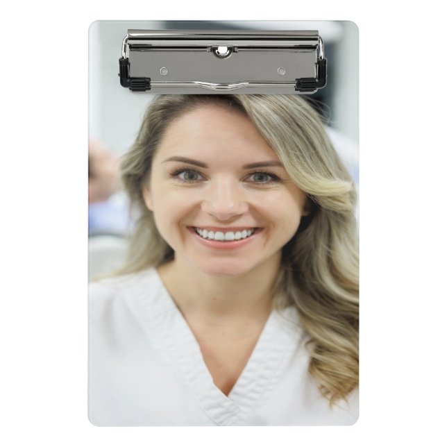 Dentist Photo Customize Personalize Mini Clipboard (Front)