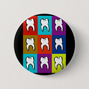 Dentist Popart Gifts 6 Cm Round Badge