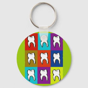 Dentist Popart Gifts Key Ring