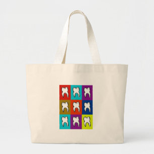 Dentist Popart Gifts Large Tote Bag