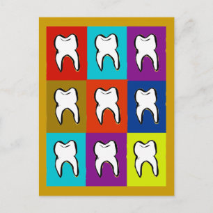 Dentist Popart Gifts Postcard