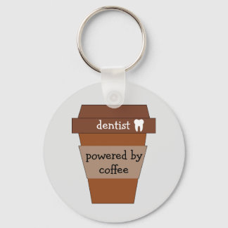 Dentist Powered By Coffee Key Ring