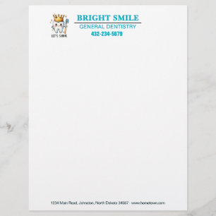 Dentist Practice Custom Letterhead