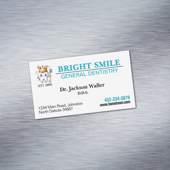 Dentist Practice Magnetic Business Card (In Situ)