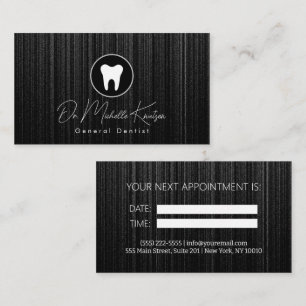 Dentist Professional Dental Appointment Business Card