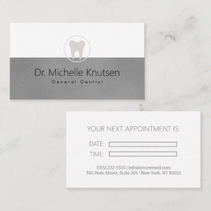 Dentist Professional Dental Appointment Business Card