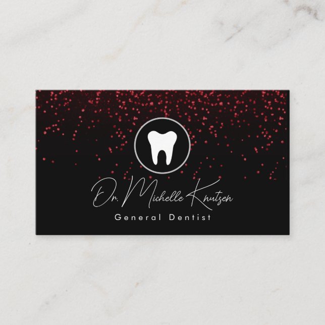 Dentist Professional Dental Appointment Business Card (Front)
