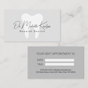 Dentist Professional Dental Appointment Business Card