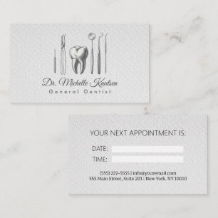 Dentist Professional Dental Appointment  Business Card