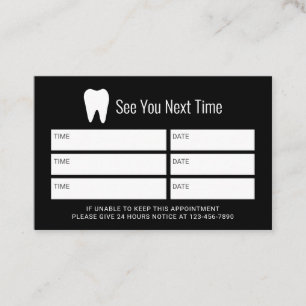 Dentist Professional Dental Clinic Appointment Card