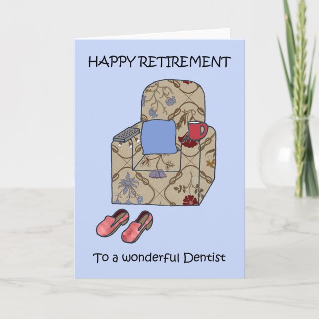 Dentist Retirement Congratulations Card (Front)