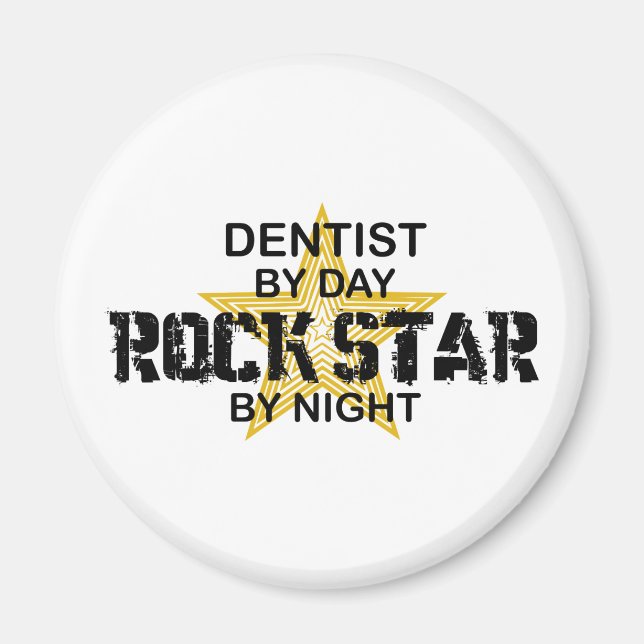 Dentist Rock Star by Night Magnet (Front)