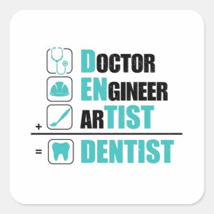 Dentist Sayings Dentistry Profession Gift Ideas Square Sticker