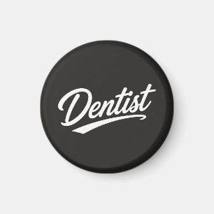 Dentist Script Typography Gift Magnet