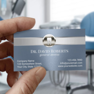 Dentist Silver & Dusty Blue Dental Appointment