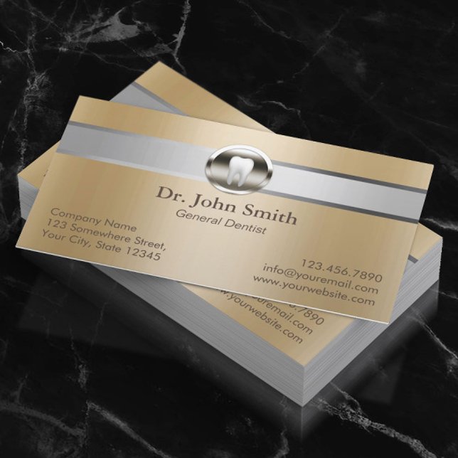 Dentist Silver Stripe Gold Dental Appointment (Creator Uploaded)