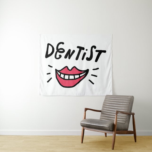 Dentist Smile Tapestry (In Situ (Horizontal))