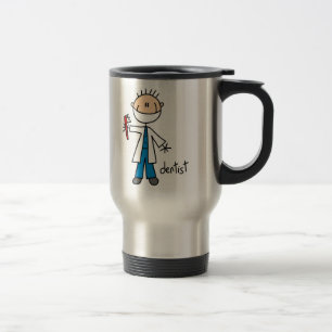 Dentist Stick Figure Travel Mug