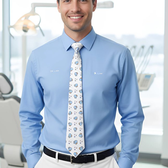 Dentist Teeth Dental Care Tie (Creator Uploaded)