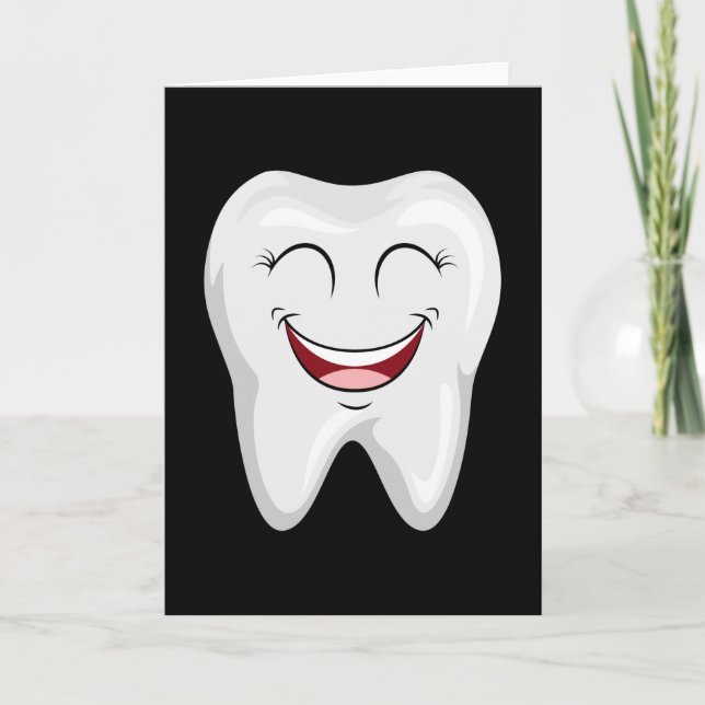 Dentist Teeth Dental Doctor Tooth Funny Gift Idea Card (Front)