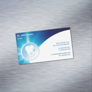 Dentist Teeth Magnetic Business Card