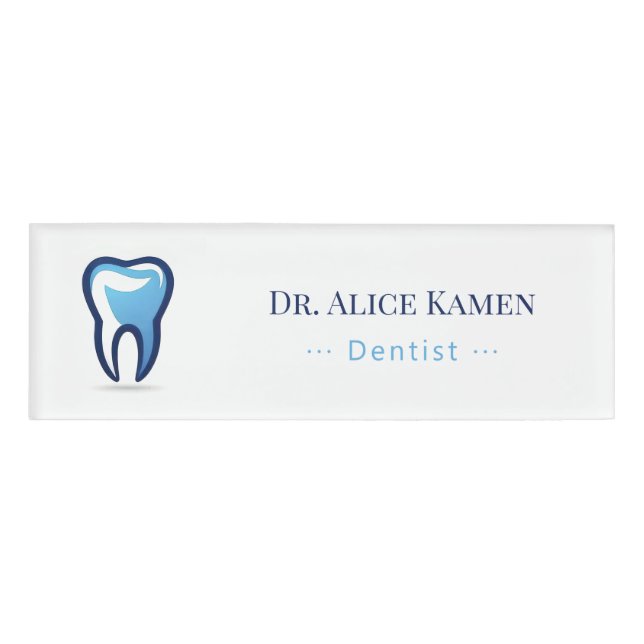 Dentist | Teeth Name Tag (Front)